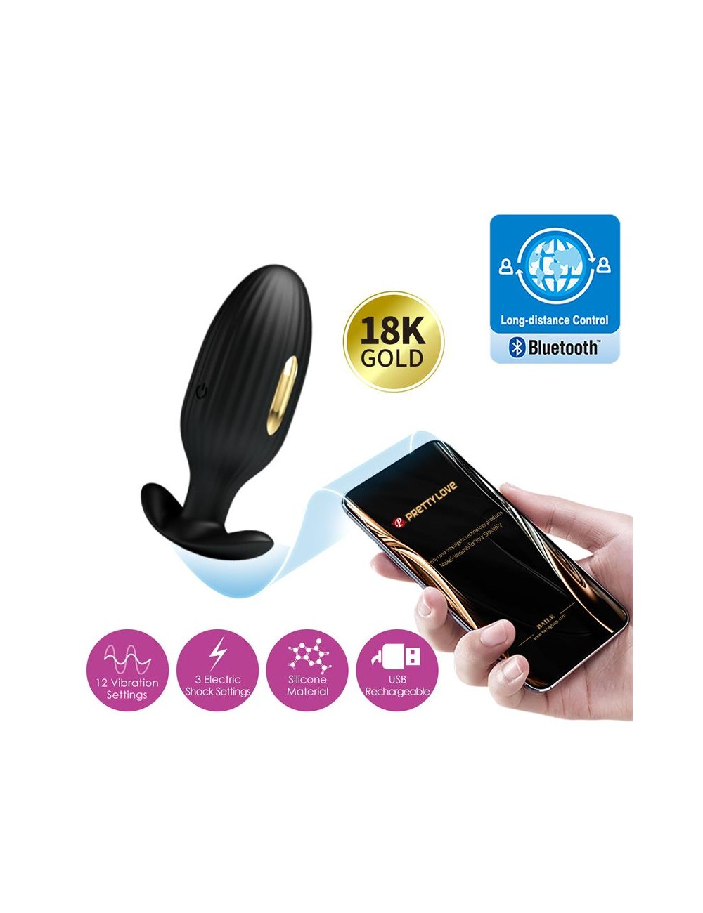 Jefferson Plug Anal con Electroshock y APP