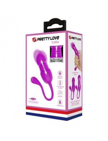 Callie Huevo Vibrador con Movimiento Thursting