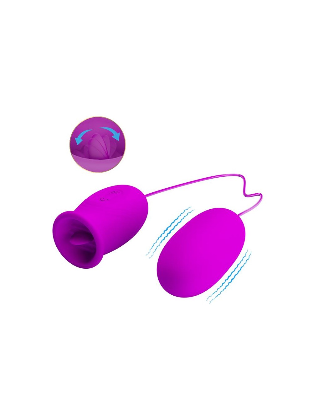 Daisy Huevo Vibrador y Estimulador con Lengua