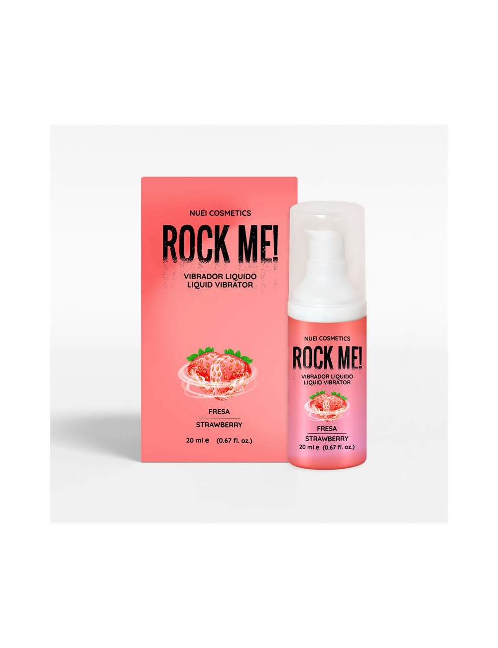 Rock Me Vibrador Liquido Fresa 20 ml