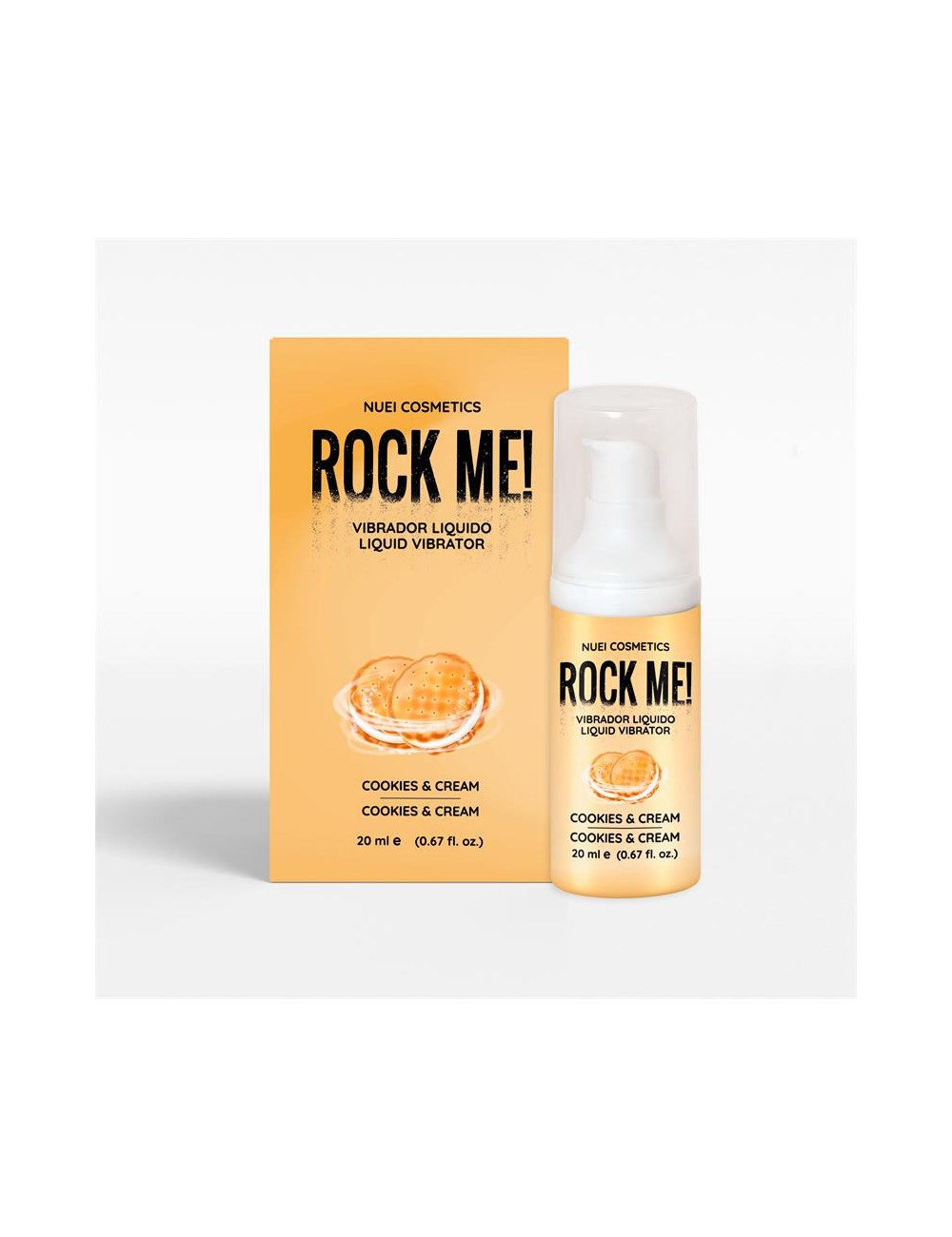 Rock Me Vibrador Liquido Cookies and Cream 20 ml