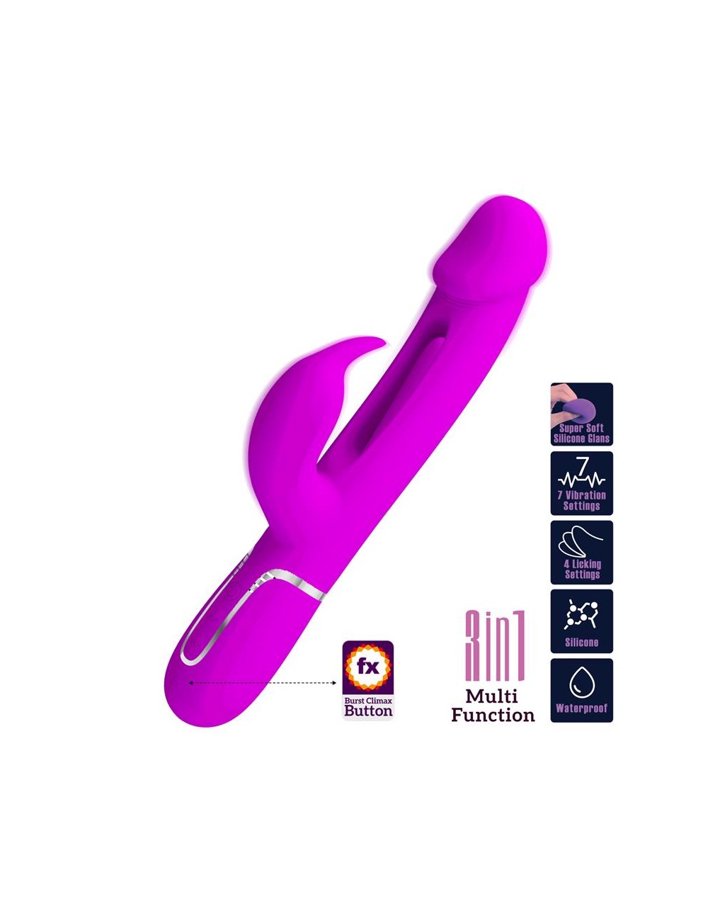 Vibrador con Lengua Kampas Rosa