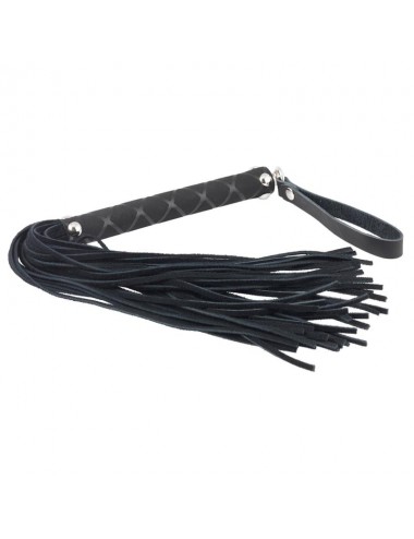 Flogger Cuero Negro 35 cm