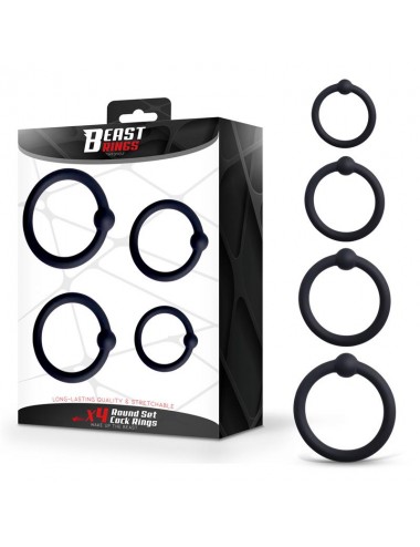 Set de 4 Anillos para el Pene Silicona