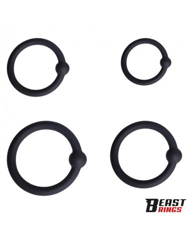 Set de 4 Anillos para el Pene Silicona