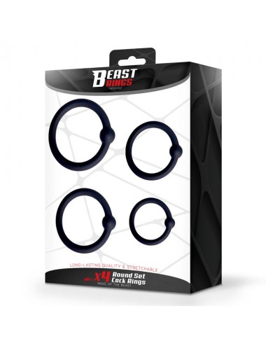 Set de 4 Anillos para el Pene Silicona