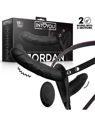 Jordan Arnes Dildo Doble con Vibracion y Control Remoto
