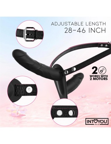 Jordan Arnes Dildo Doble con Vibracion y Control Remoto