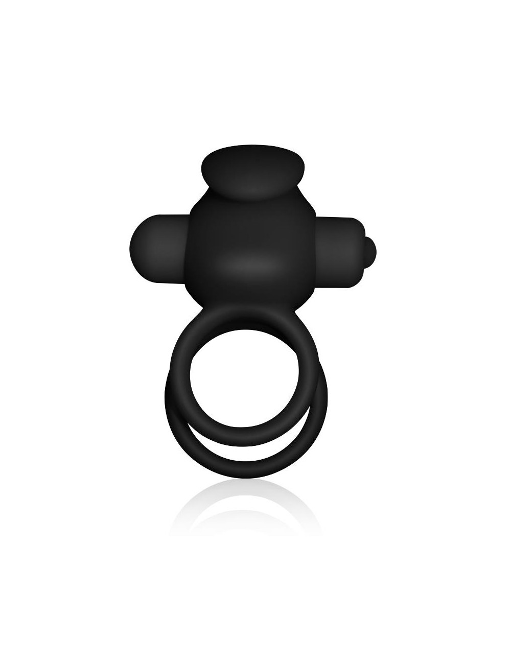Anillo Vibrador Doble Power Clit Duo Negro