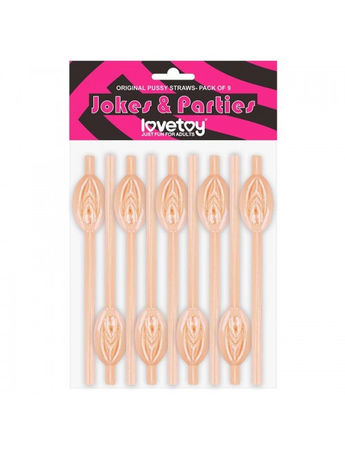 Pajitas de Vagina Pack de 9