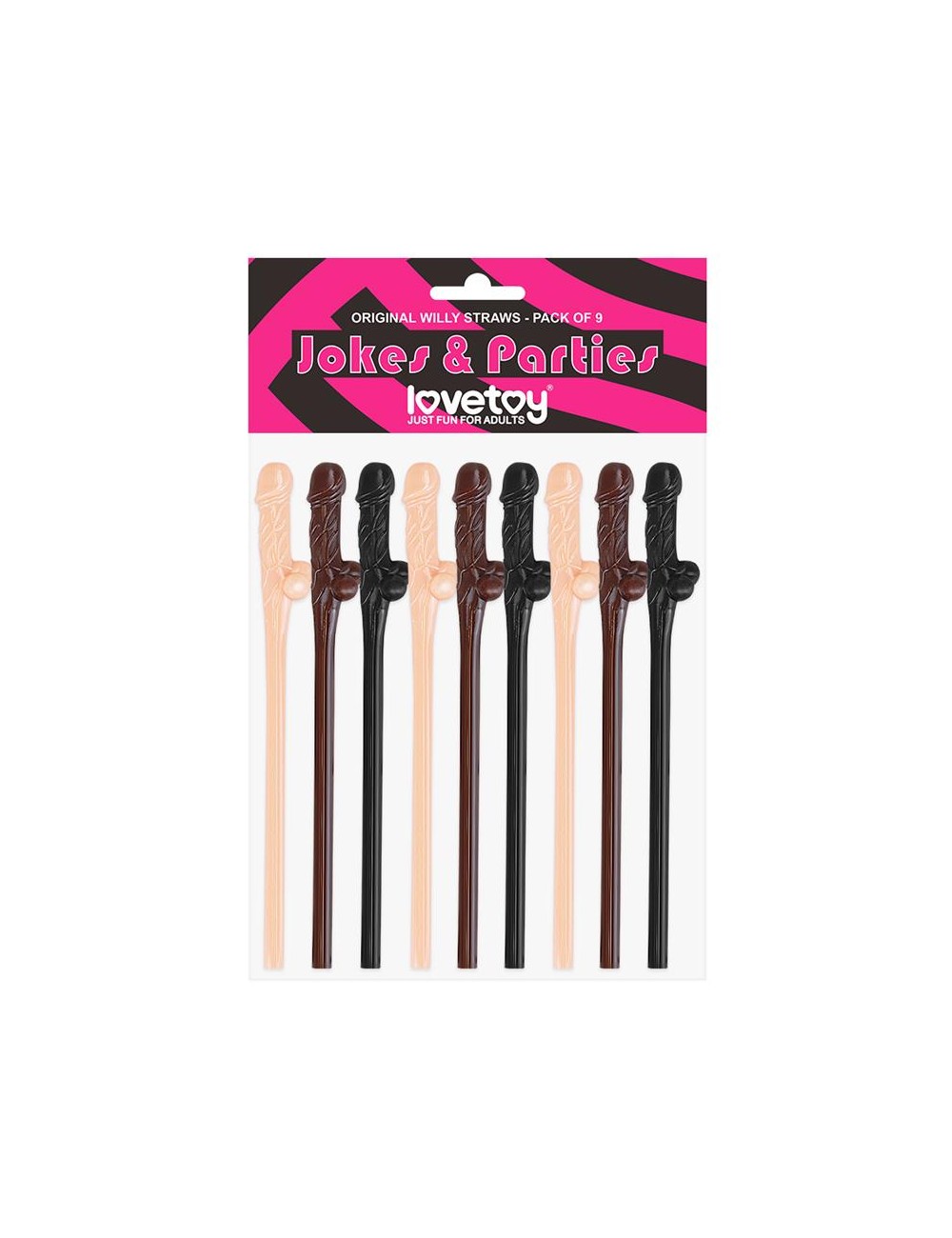 Pajitas de Pene Pack de 9