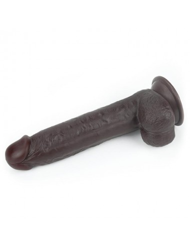 Dildo con Piel Retractil 9 Negro