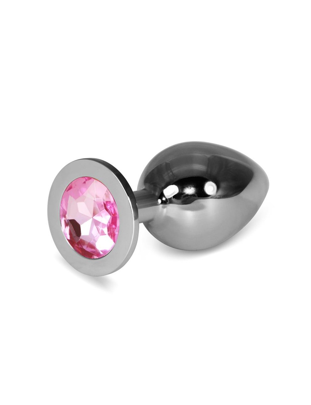Plug Anal Metal RoseBud Classic con Joya Rosa Talla L