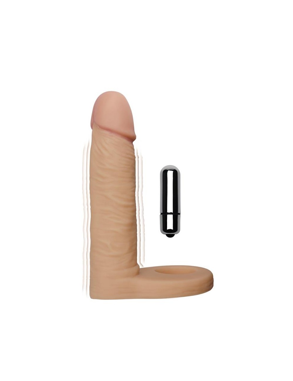 Dildo The Ultra Soft Double con Vibracion 58 Natural