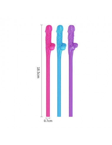 Pajitas Pene Vario Color Pack de 9