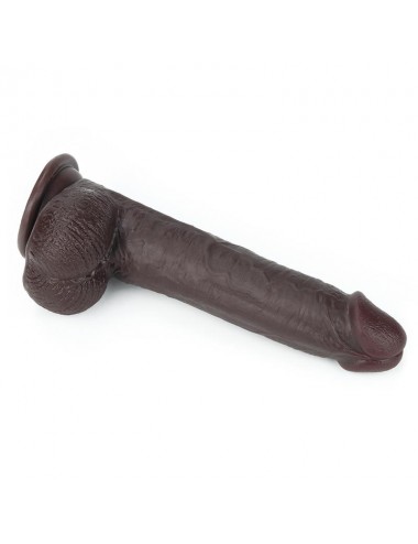Dildo con Piel Retractil 9 Negro