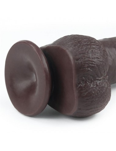 Dildo con Piel Retractil 9 Negro