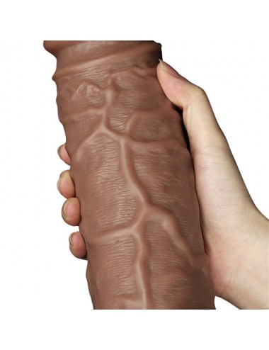 Dildo King 105 con Vibracion Chubby Marron