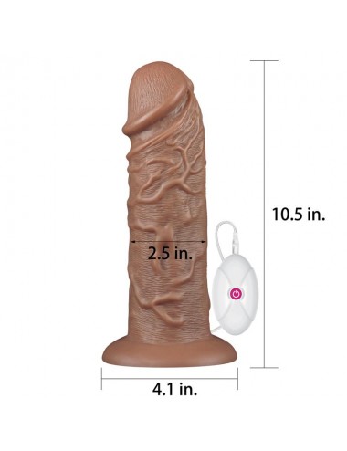 Dildo King 105 con Vibracion Chubby Marron