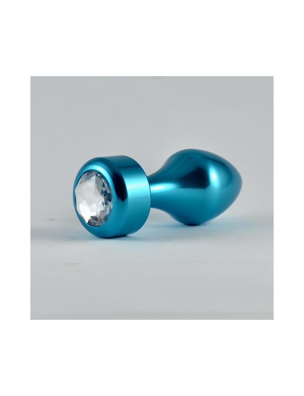 Plug Anal Azul Rosebud con Joya