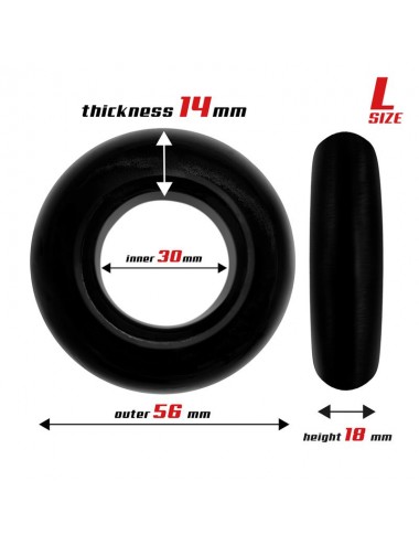 Set 3 Anillos para el Pene Flexibles Negros