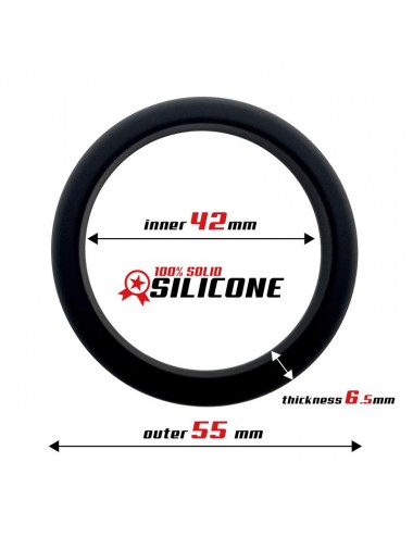 Anillo para el Pene Silicona Solida 42 cm Negro