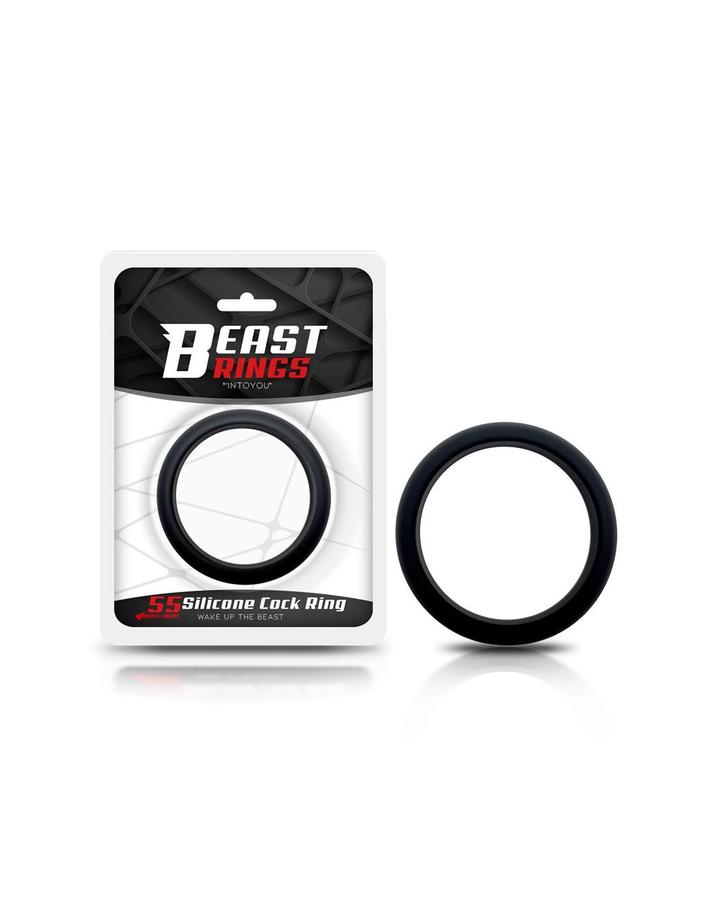 Anillo para el Pene Silicona Solida 55 cm Negro