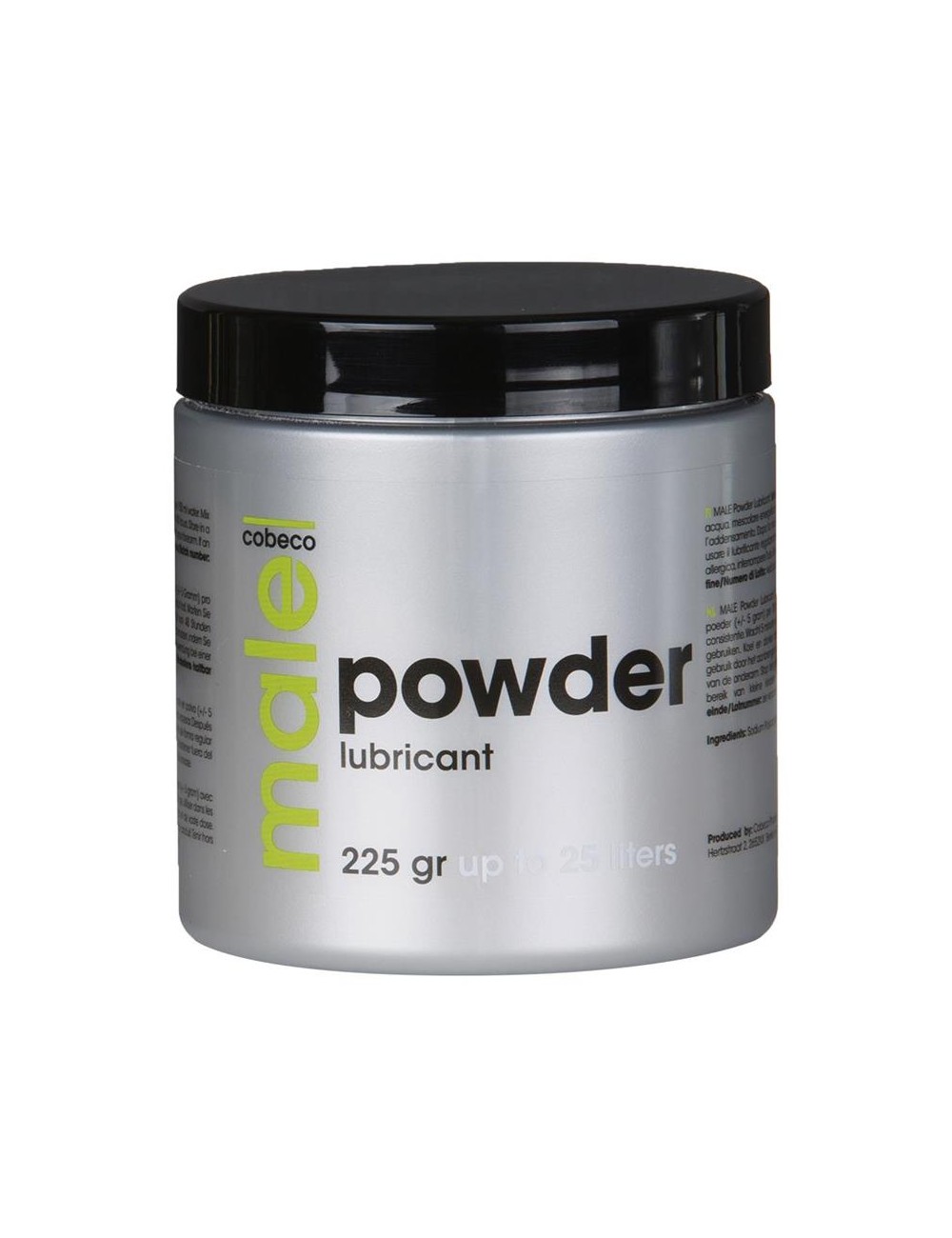 MALE Polvos para Gel Lubricante 225 gr