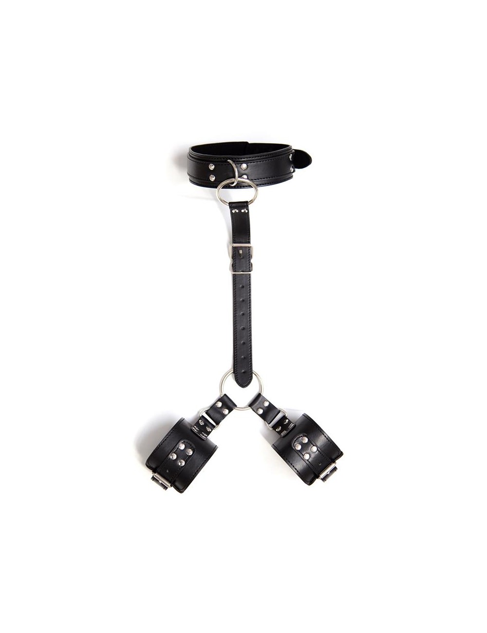 Collar con Restricciones Ajustable Negro