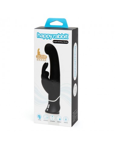 Vibrador G Spot Stroker Rabbit Negro