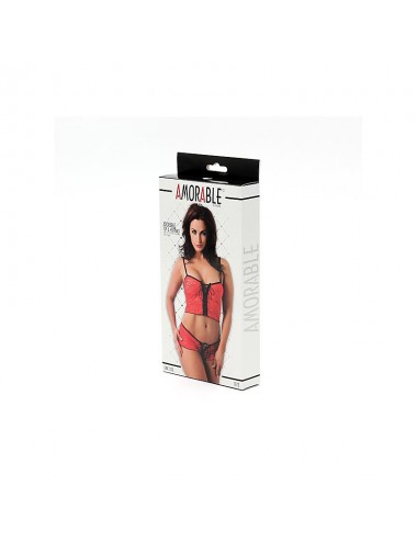 Conjunto Top y Culotte Rojo Talla unica