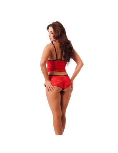 Conjunto Top y Culotte Rojo Talla unica