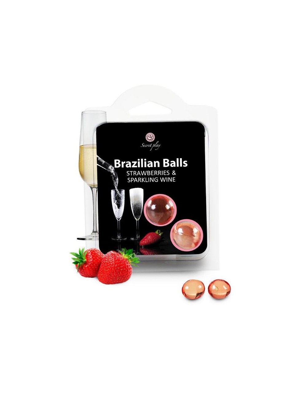 Secret Play Set 2 Brazilian Balls Aroma Fresas Cava