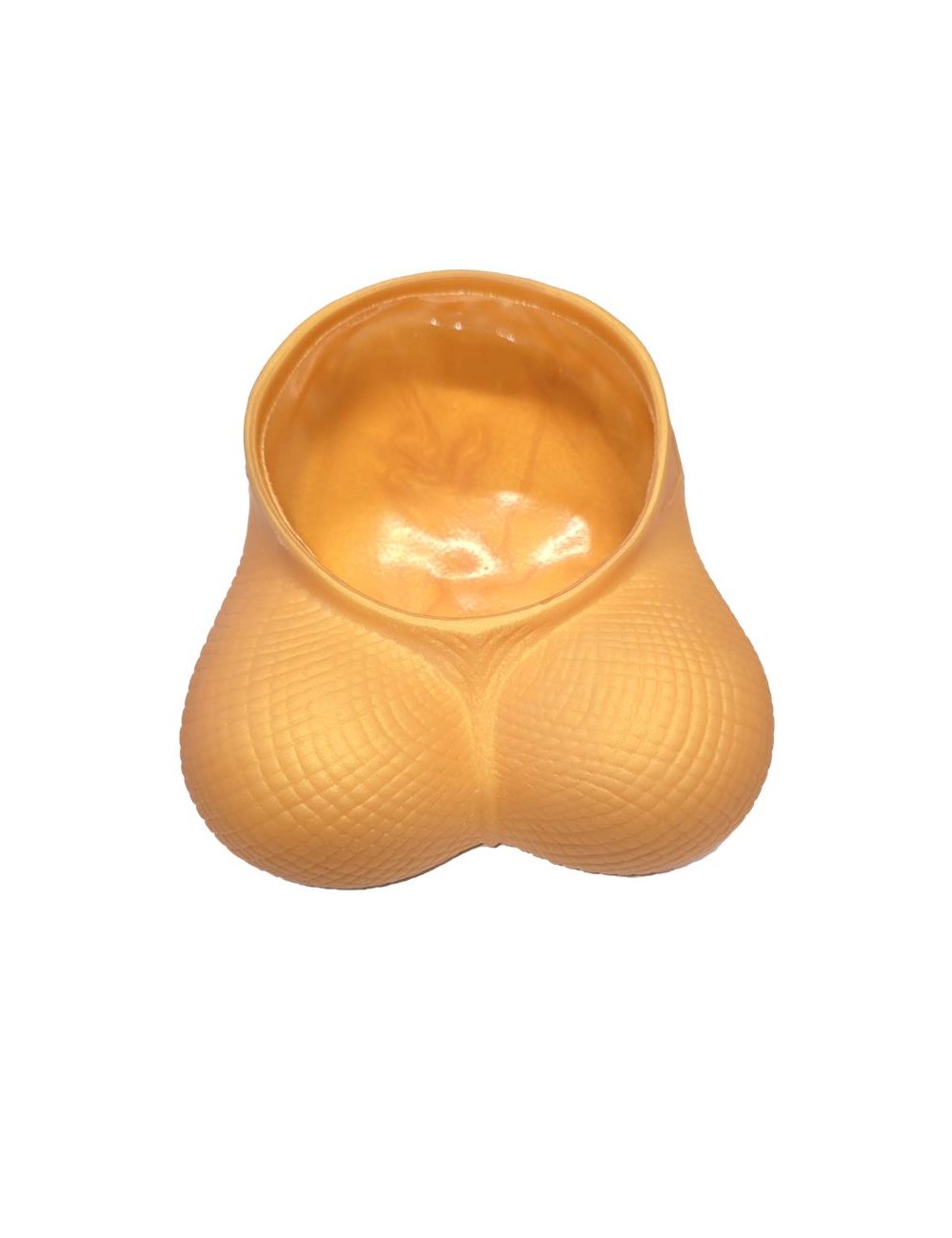 Cuenco Vacia Bolsillo Forma Testiculos Dorado