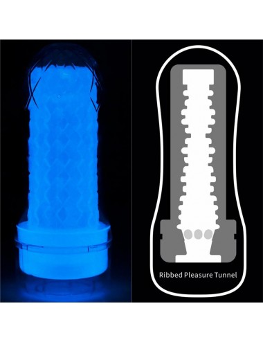 Masturbador Masculino Lumino Luz Azul