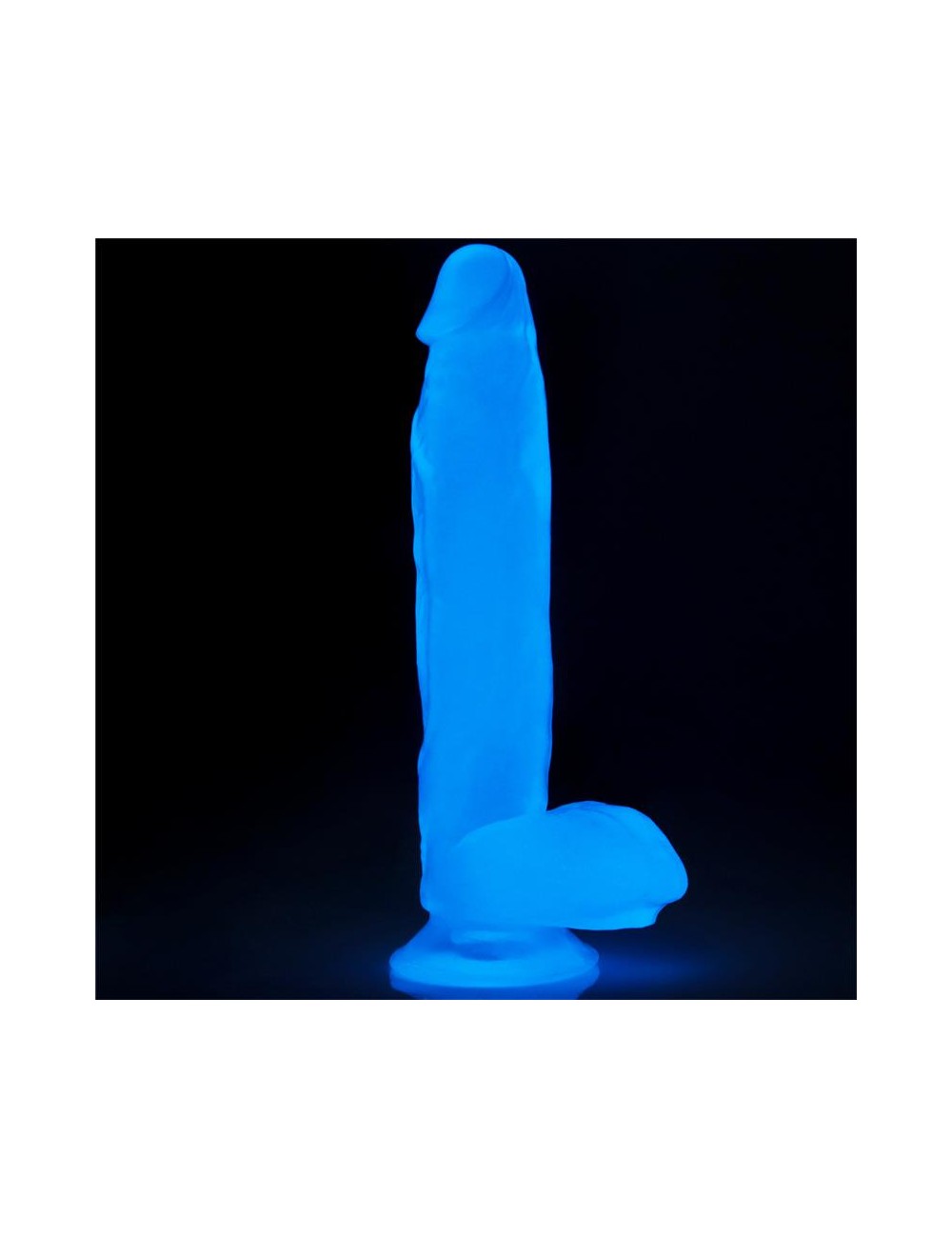 Dildo Lumino 10 Luz Azul