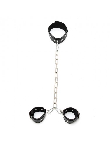 Collar con Esposas Cadena Ajustables
