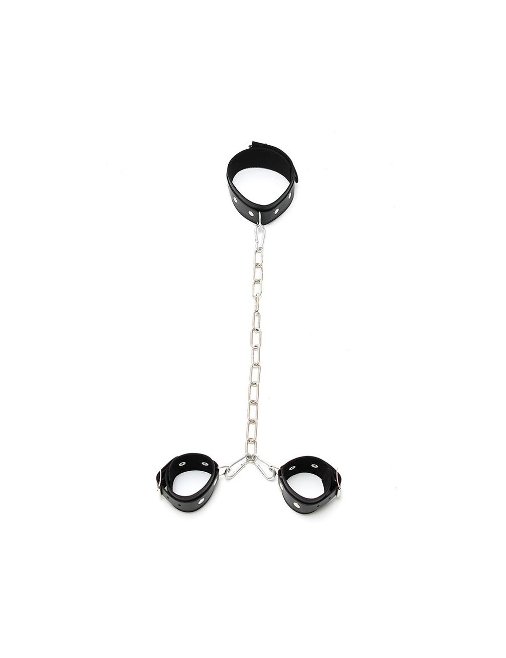 Collar con Esposas Cadena Ajustables