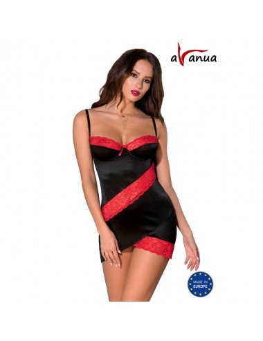 ODINA Chemise Negro/Rojo