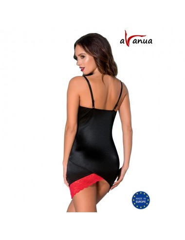 ODINA Chemise Negro/Rojo