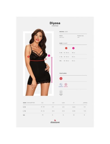 Diyosa Chemise Negro