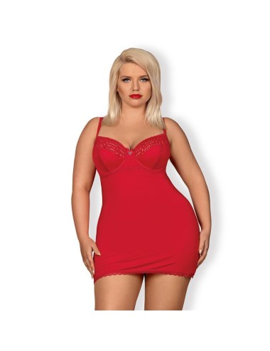 Jolierose Chemise y Tanga Rojo