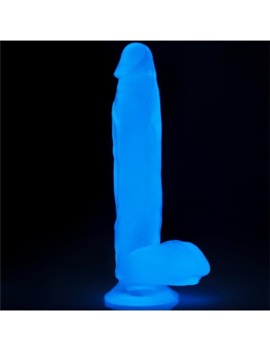 Dildo Lumino 10 Luz Azul