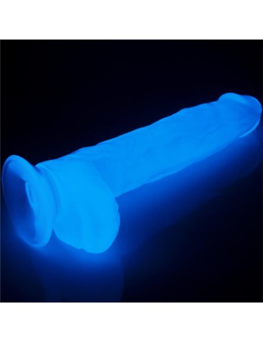 Dildo Lumino 10 Luz Azul